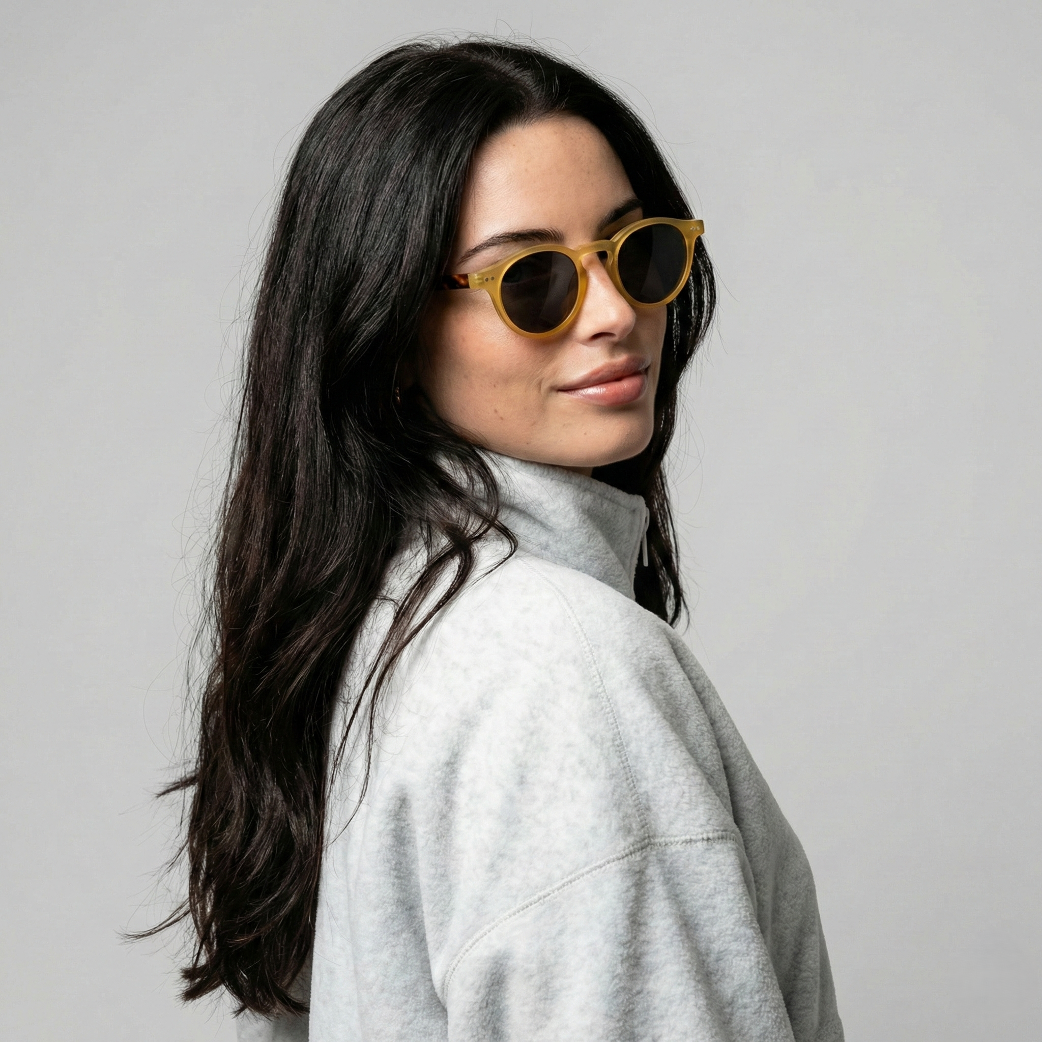Vera Heart Sunglasses | Cream Tortoise Frame, UV400 Protection 7