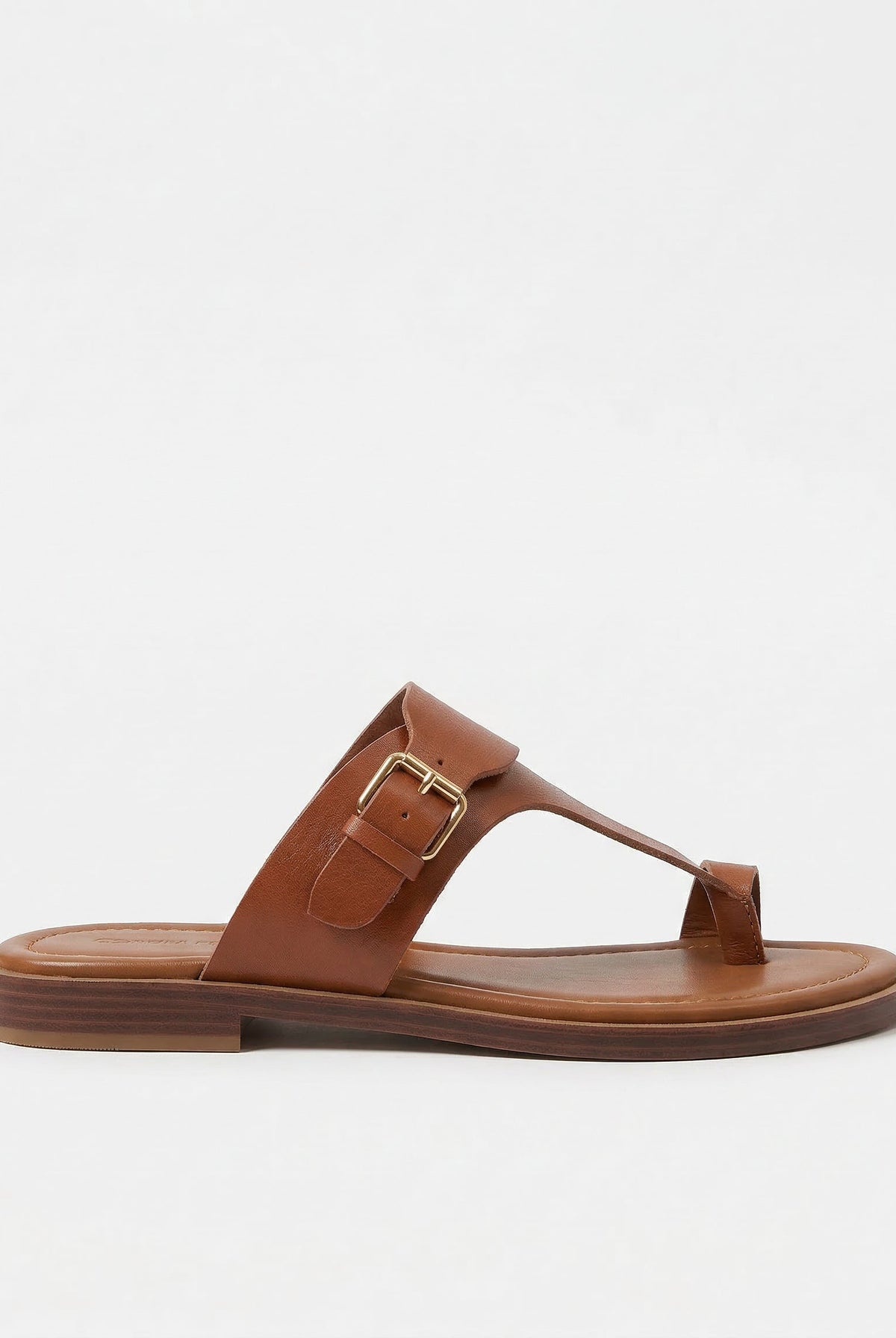Vera Leather Buckle Sandal | Genuine Leather, Adjustable Design 0