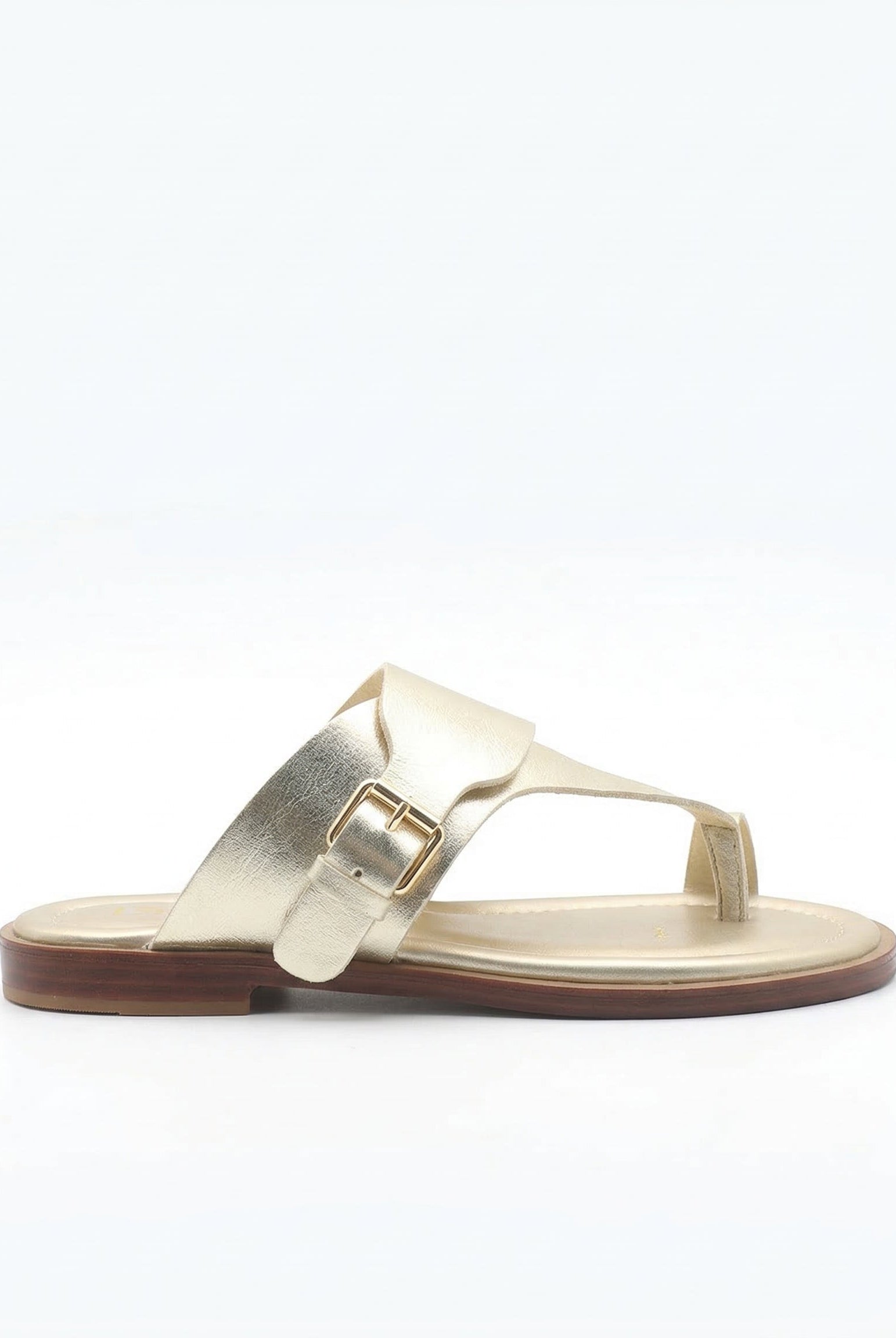 Vera Leather Buckle Sandal | Genuine Leather, Adjustable Design 2