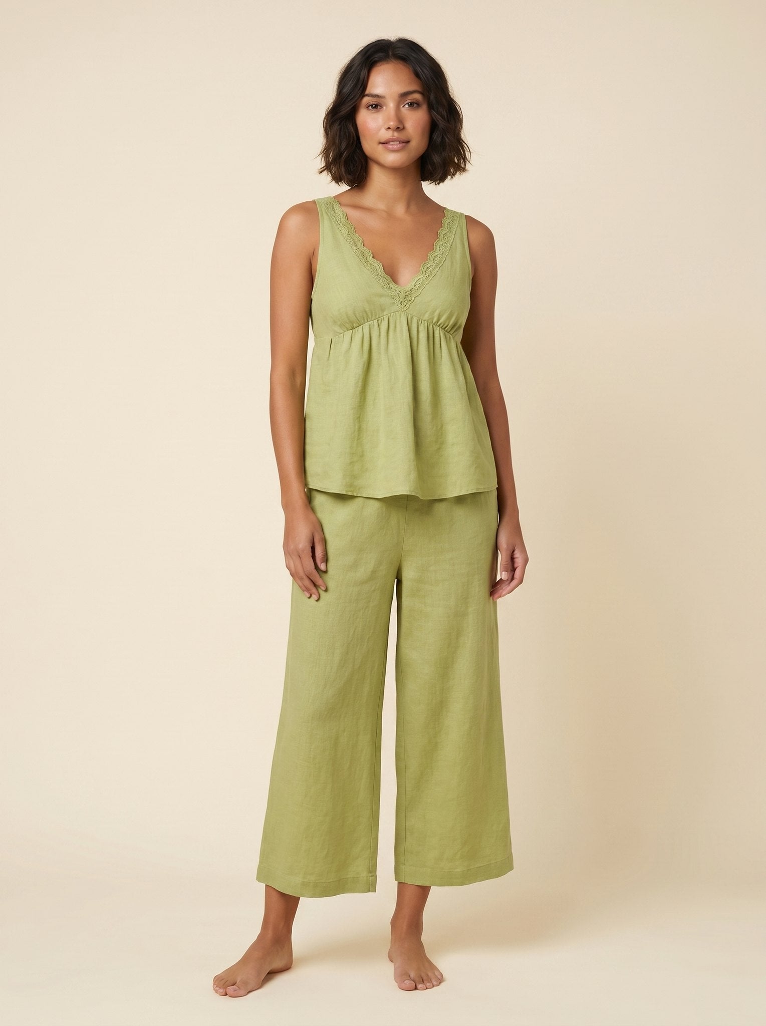 Vera Loungewear Set | Lace-Trimmed, Relaxed Fit Women's Lounge Set 0