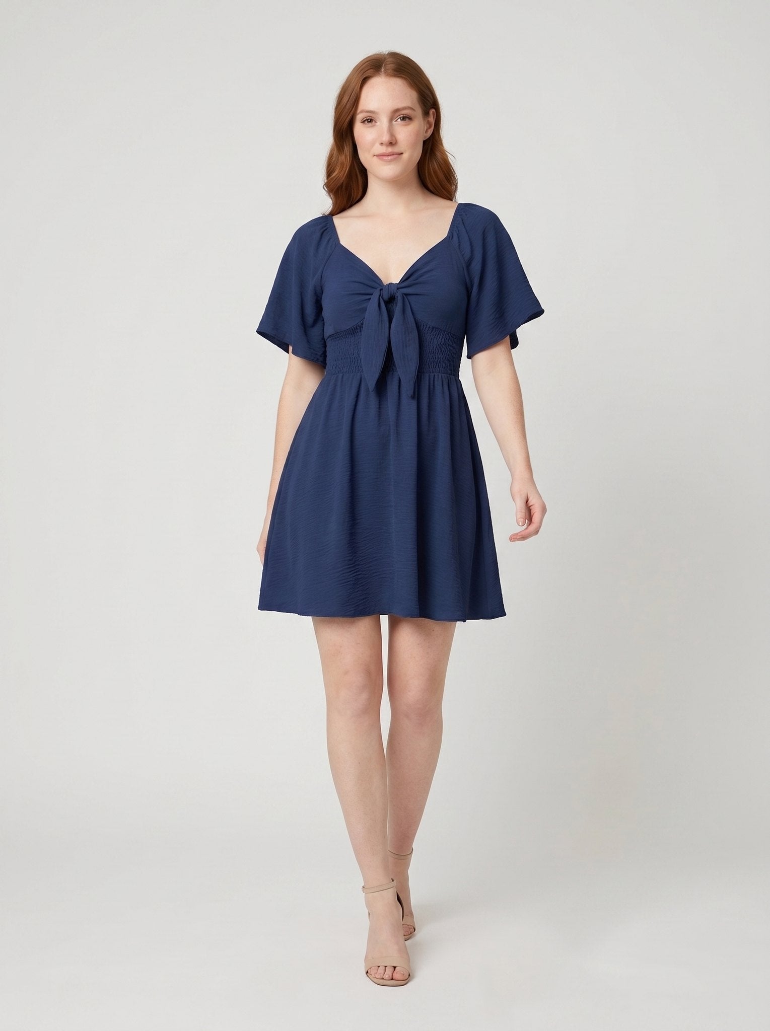 Vera Mini Dress | V Neck, Bow Tie Detail, Summer Ready 3