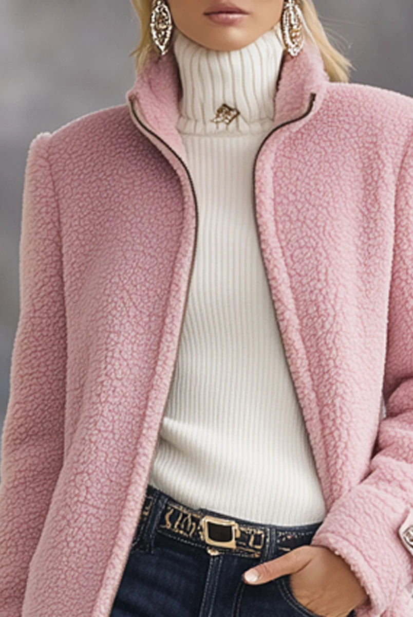 Vera Vintage Fleece Jacket | Full Zip, Soft Lightweight, Relaxed Fit 6