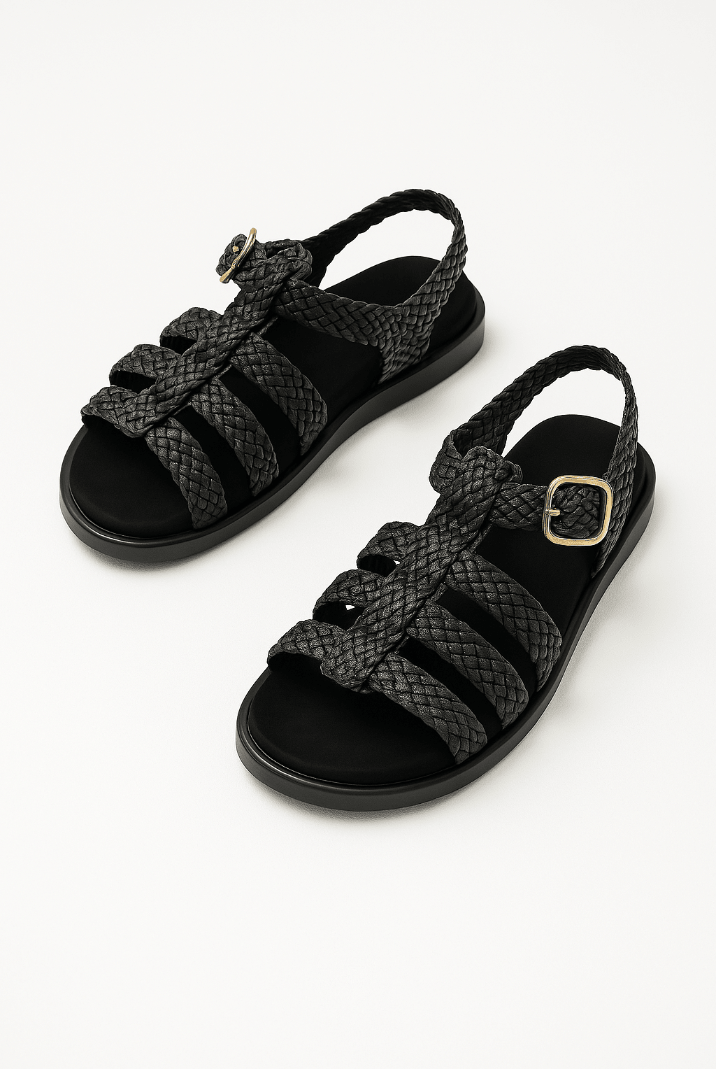 Vera Woven Sandals for Women | Handwoven Leather, Adjustable Ankle Buckle 0