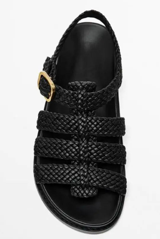 Vera Woven Sandals for Women | Handwoven Leather, Adjustable Ankle Buckle 4