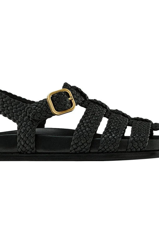 Vera Woven Sandals for Women | Handwoven Leather, Adjustable Ankle Buckle 5