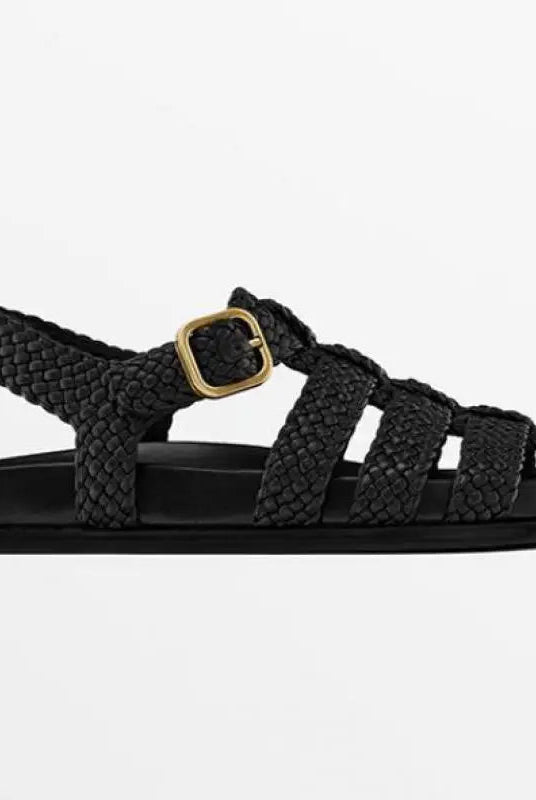 Vera Woven Sandals for Women | Handwoven Leather, Adjustable Ankle Buckle 6