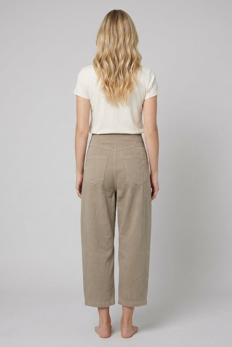 Willa Wide Leg Trousers | Cotton-Linen Blend, Sculpted Harem-Cut 2