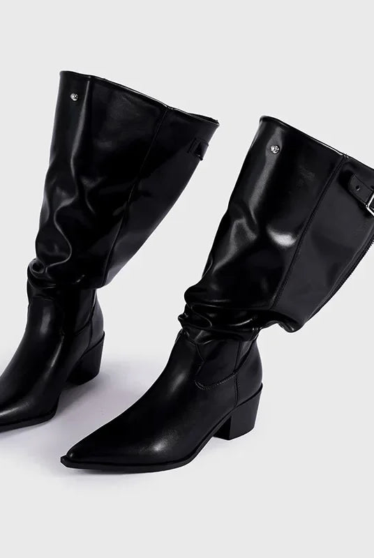 Winslow Cowgirl Boots | Slouch Shaft, Pointed Toe, Suede-Touch 1