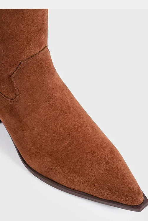 Winslow Cowgirl Boots | Slouch Shaft, Pointed Toe, Suede-Touch 8