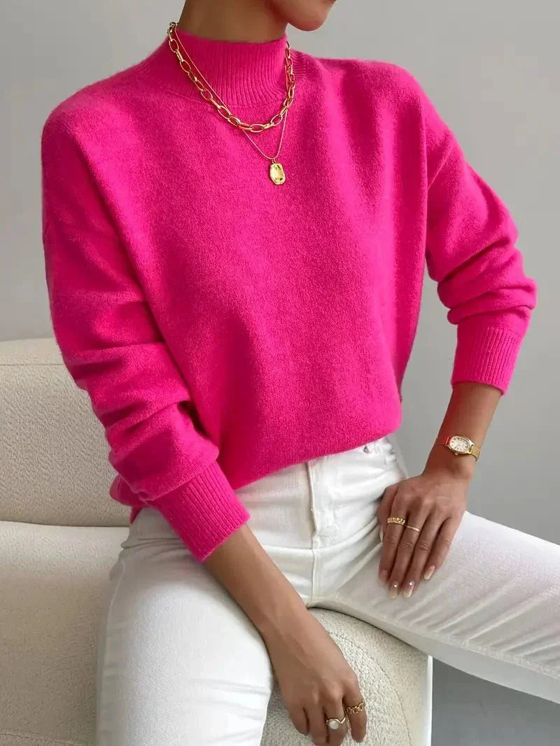 Yara Knit Sweater for Women | High Collar, Soft Fabric, Multiple Colors 5