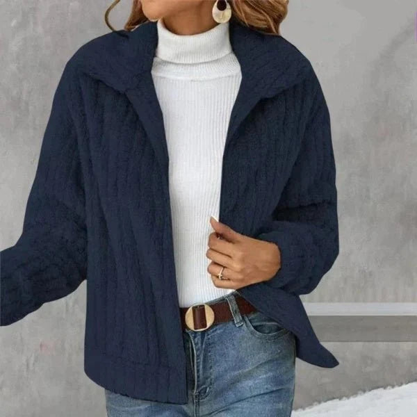 Zara Cozy Cardigan | Plush Shawl Collar, Loose Fit, Multi-Color 2