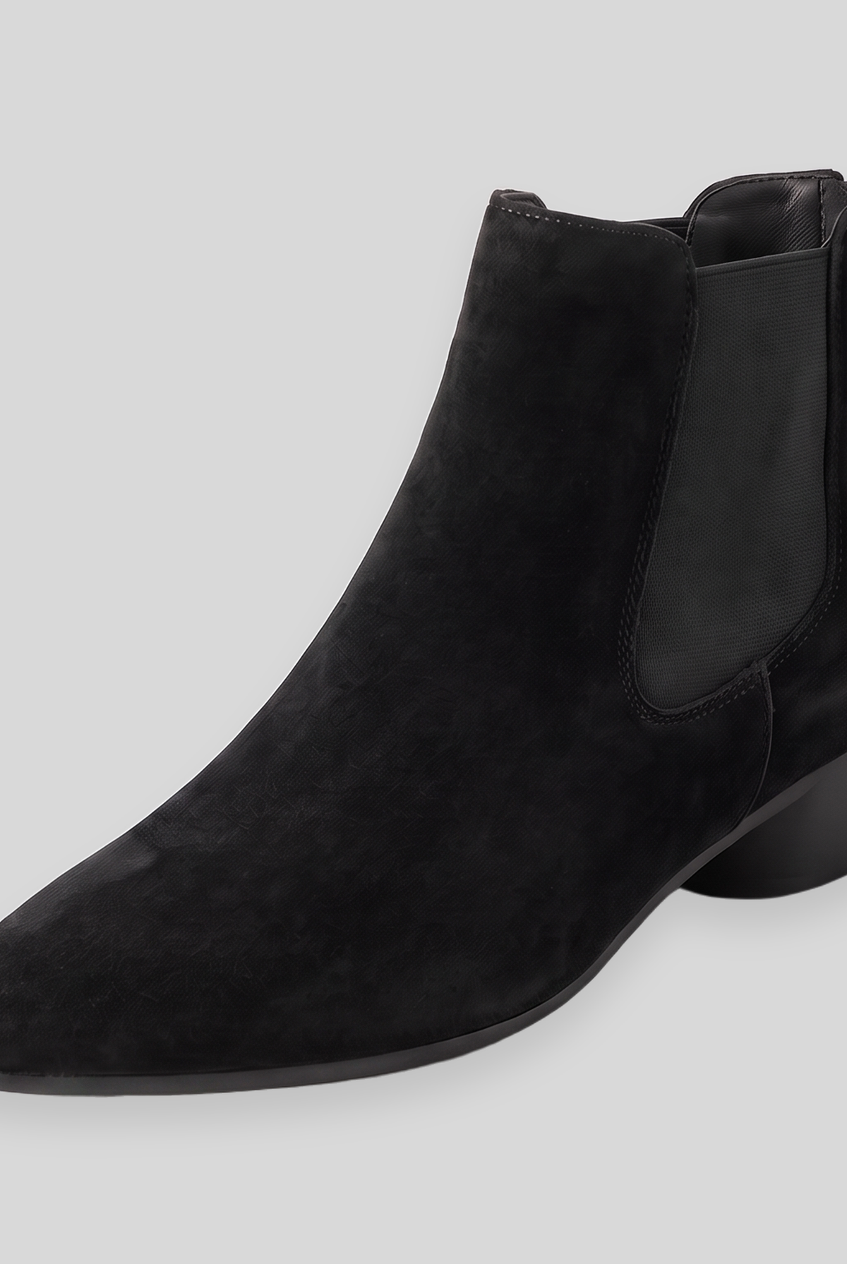 Fenna suede-touch ankle boot in black