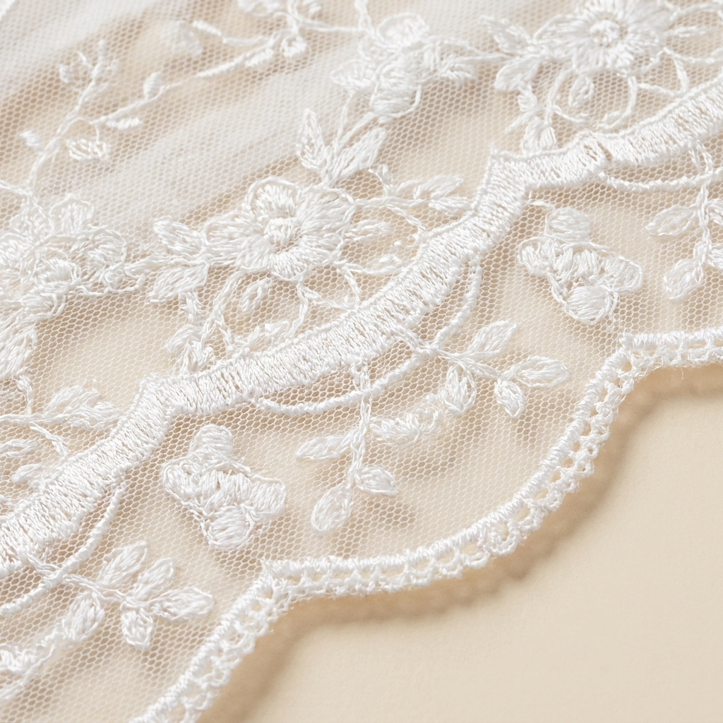 Evelyn Mini Dress lace fabric close-up detail