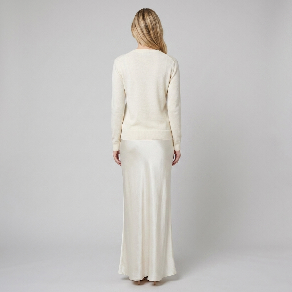 Sarina Dress Set White - back view