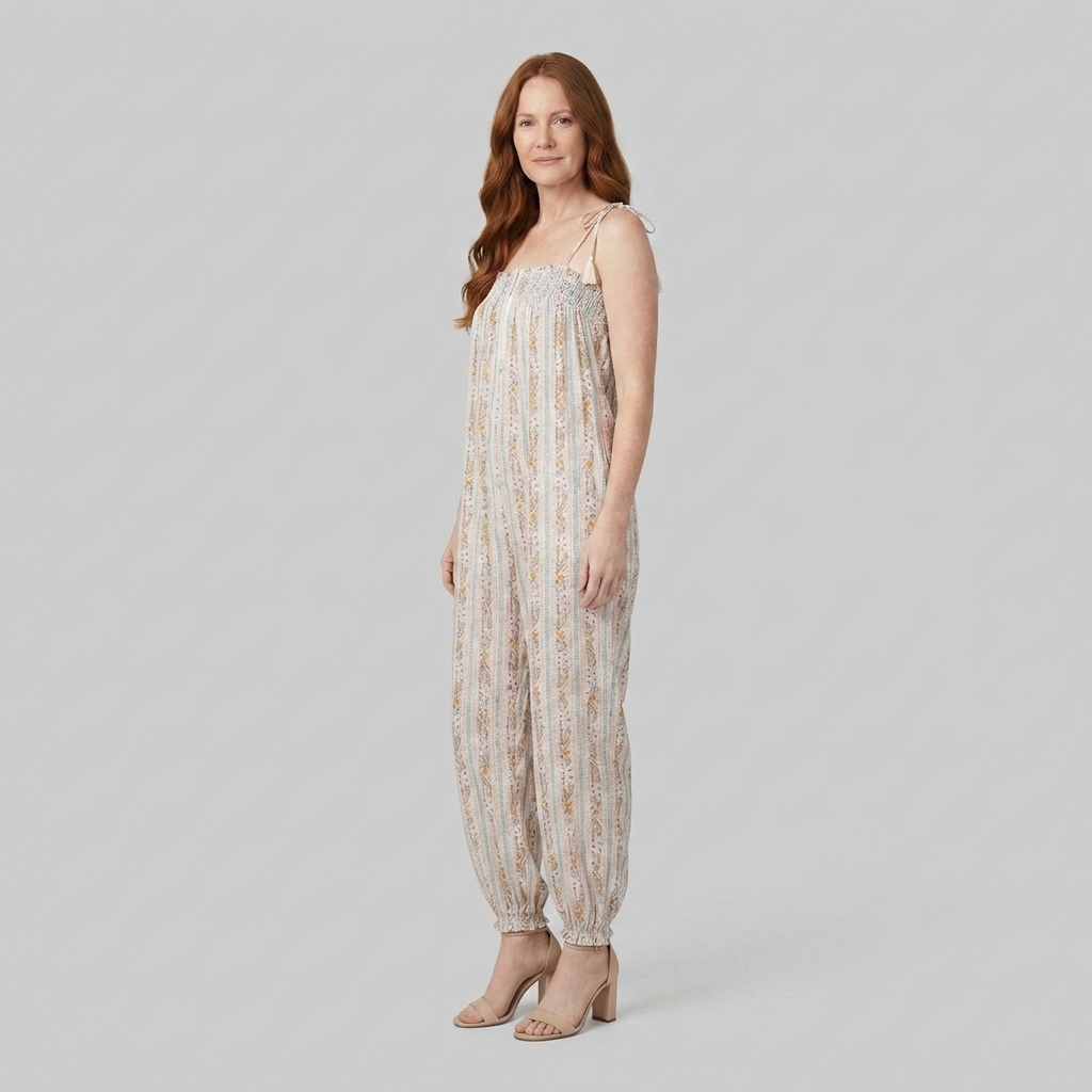Elysian Womens Romper in White - Side View
