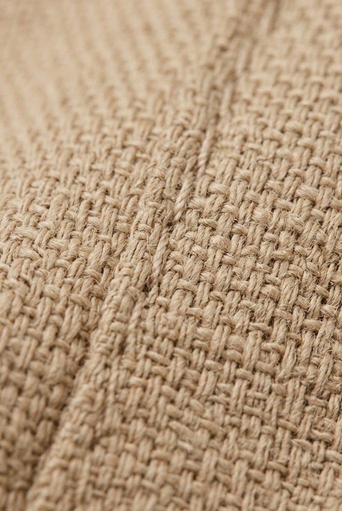 Beige cotton fabric texture close-up detail