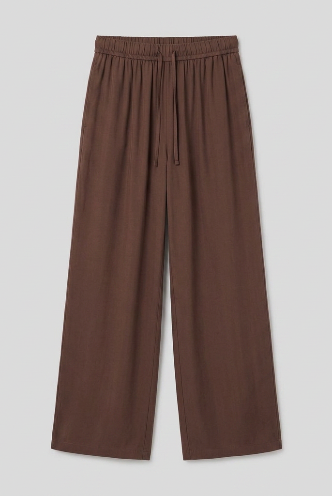Pamela Boutique brown wide leg trousers, product flat lay