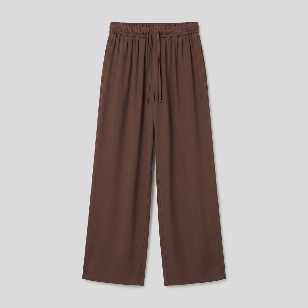 Pamela Boutique brown wide leg trousers, product flat lay