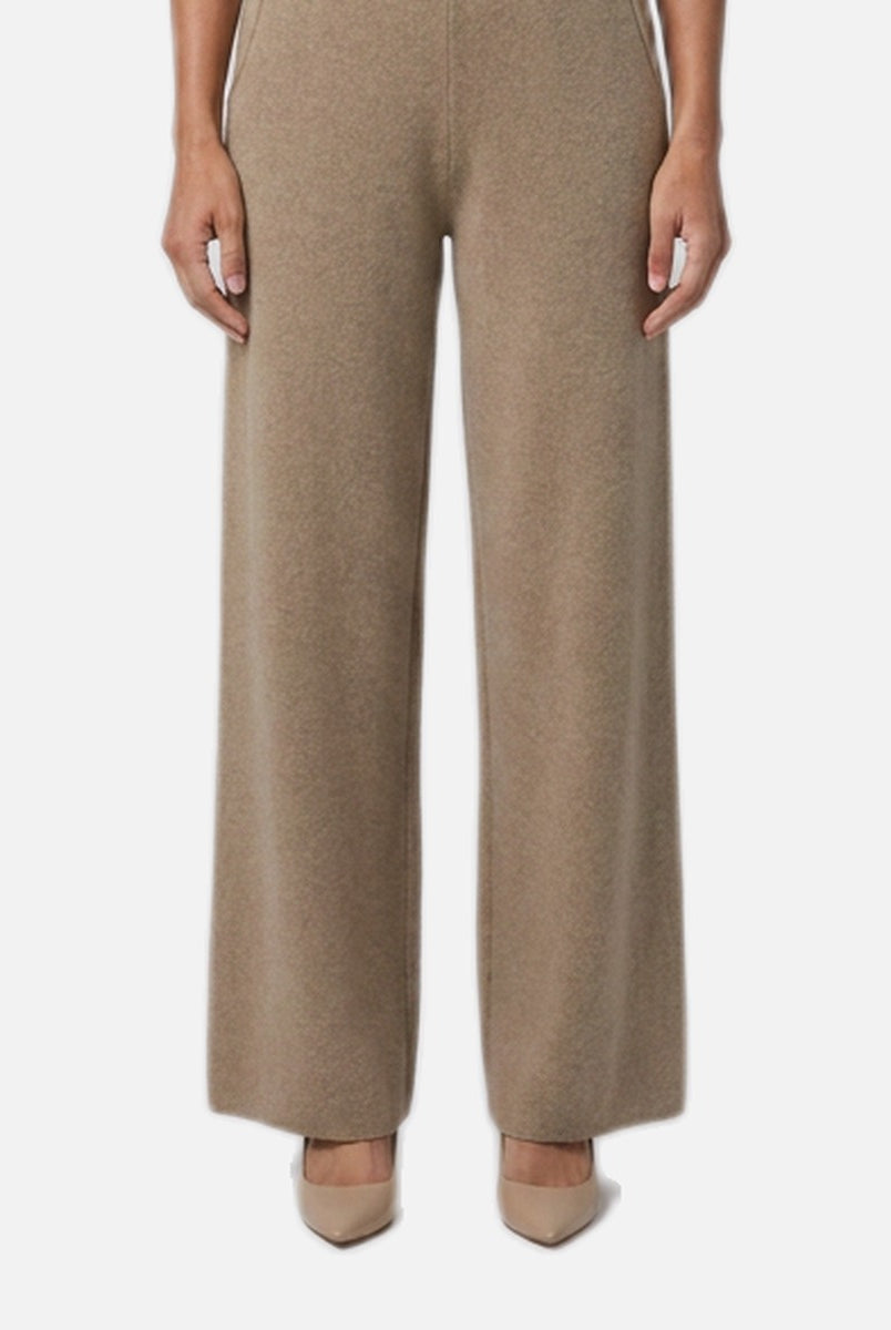 Women's High-Waisted Trousers – Soft Brushed, Elasticated Waist