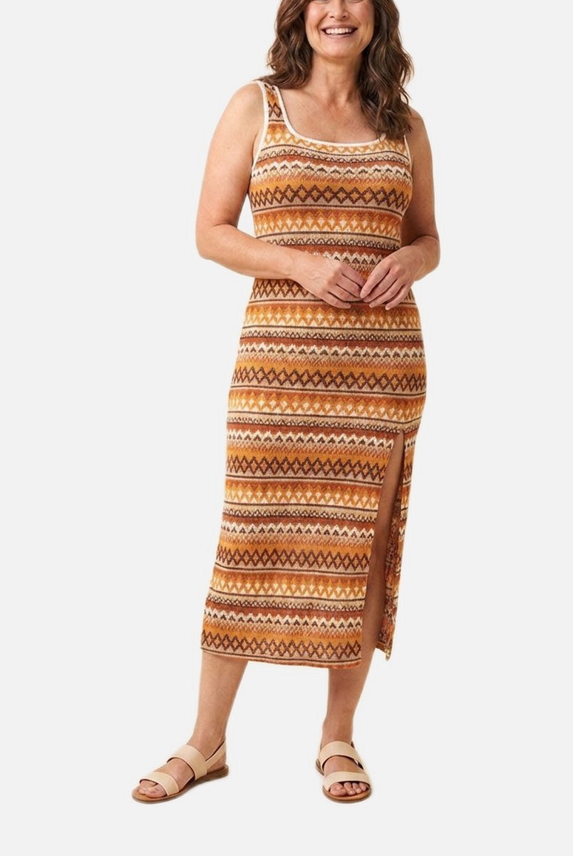 Women's Maxi Dress – Strapless, Slim Fit, High Side Slit