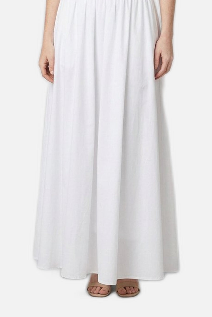 Women's Maxi Skirt – Cotton, High Waist, Long Length