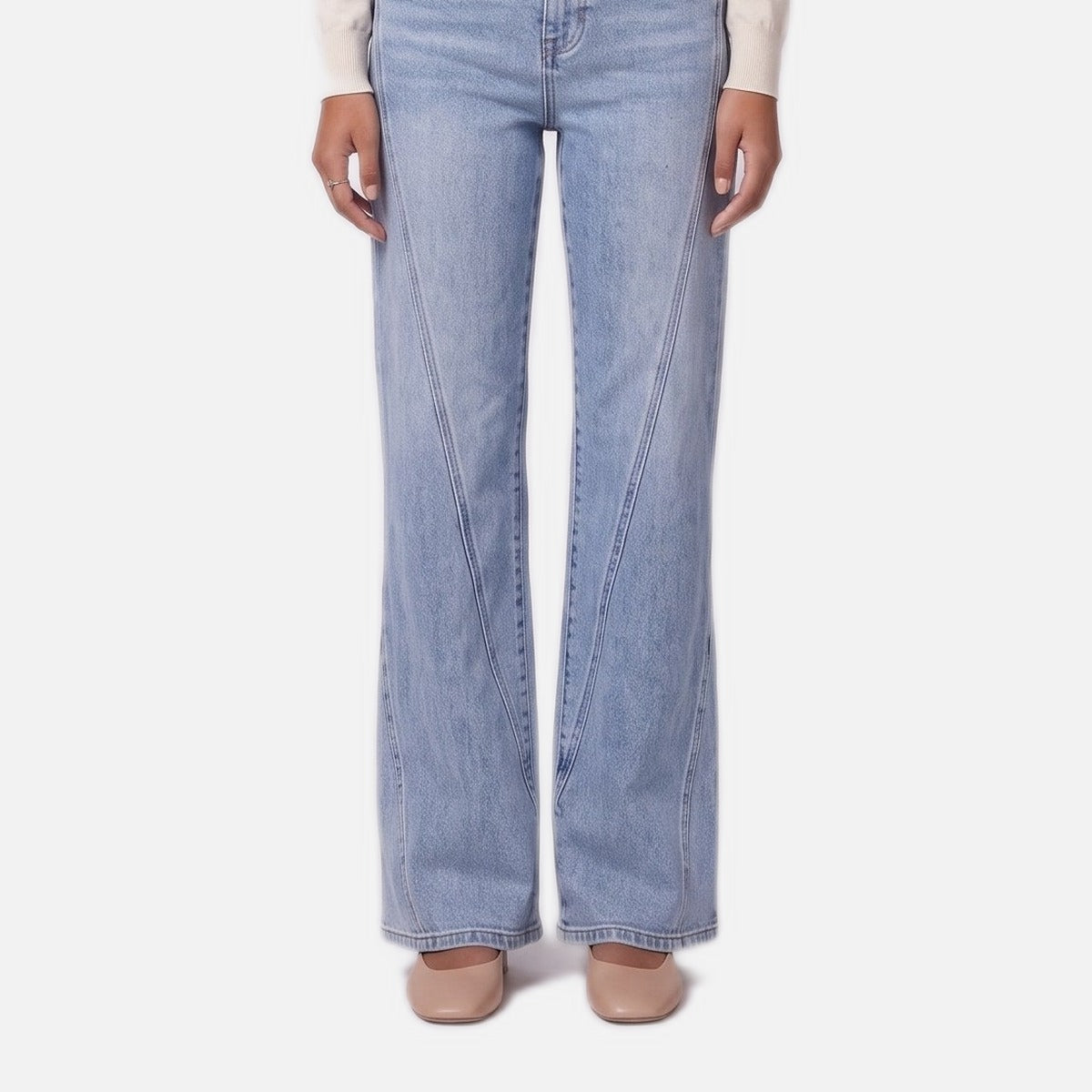 Women's Flared Jeans – High Rise, Stretch Denim