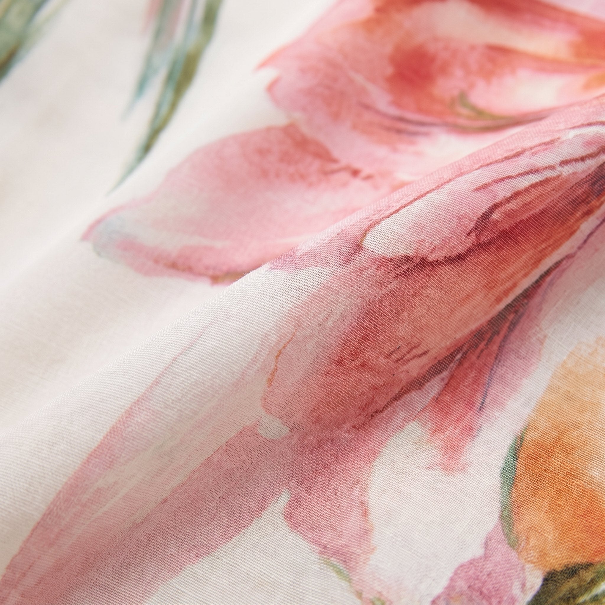 Floral fabric close-up detail