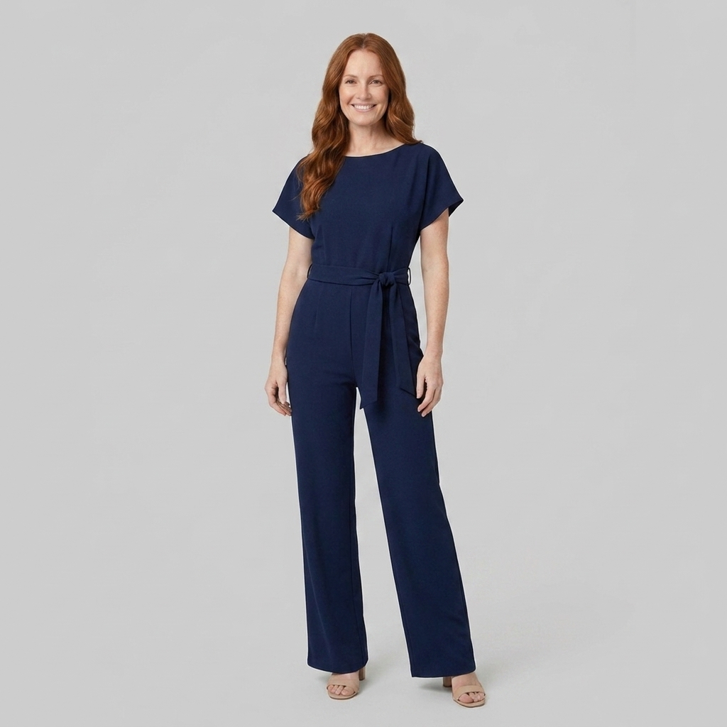 Bella Jumpsuit Women — Navy Blue front