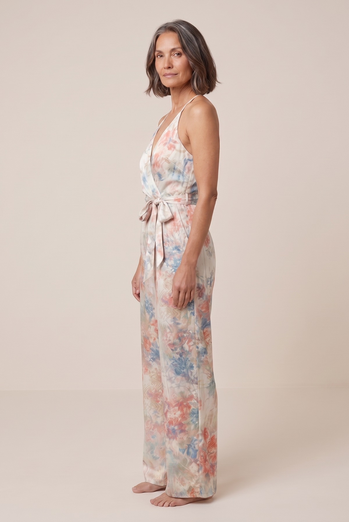 Bora Satin Jumpsuit — side