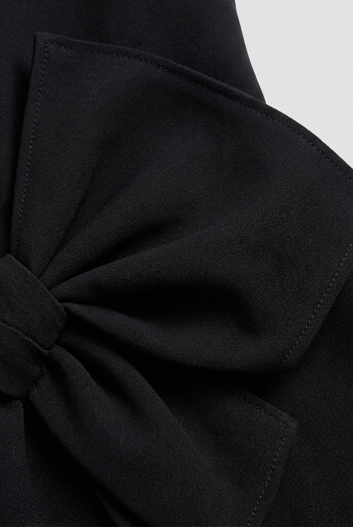 Celia black dress — fabric