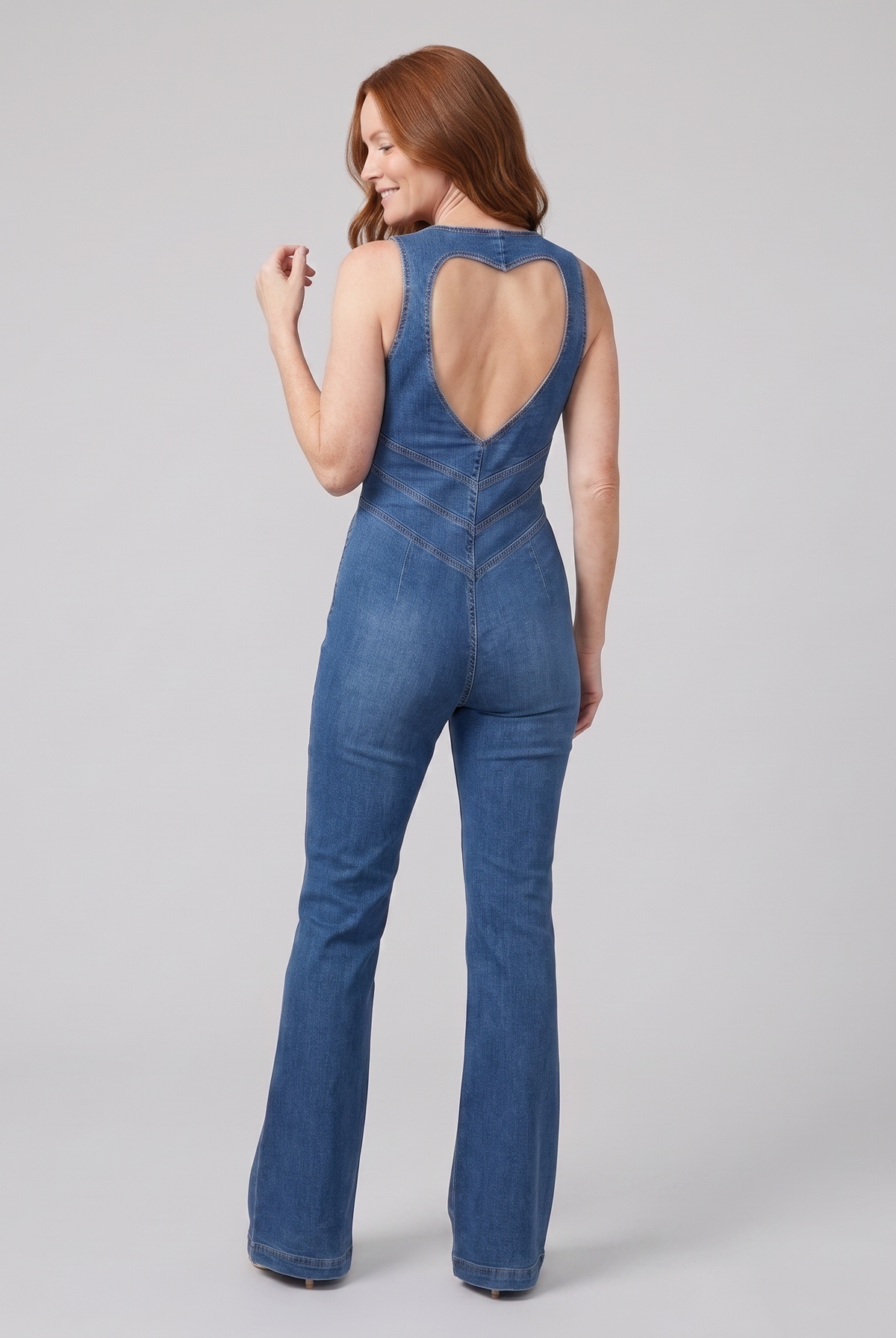 Dara Denim Jumpsuit — back