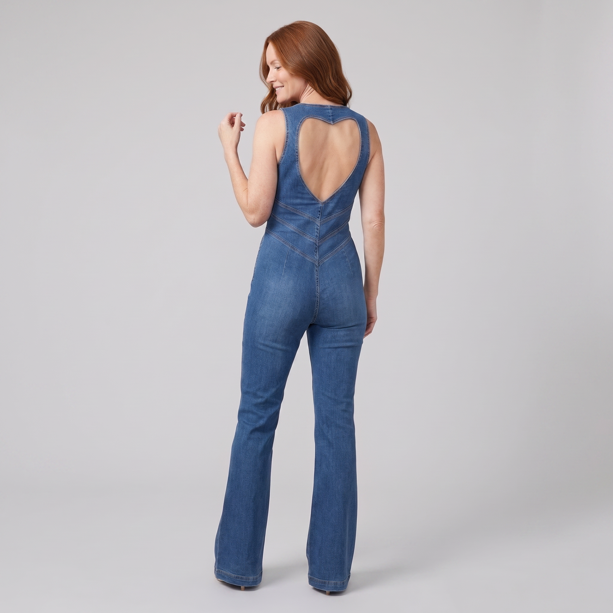 Dara Denim Jumpsuit — back