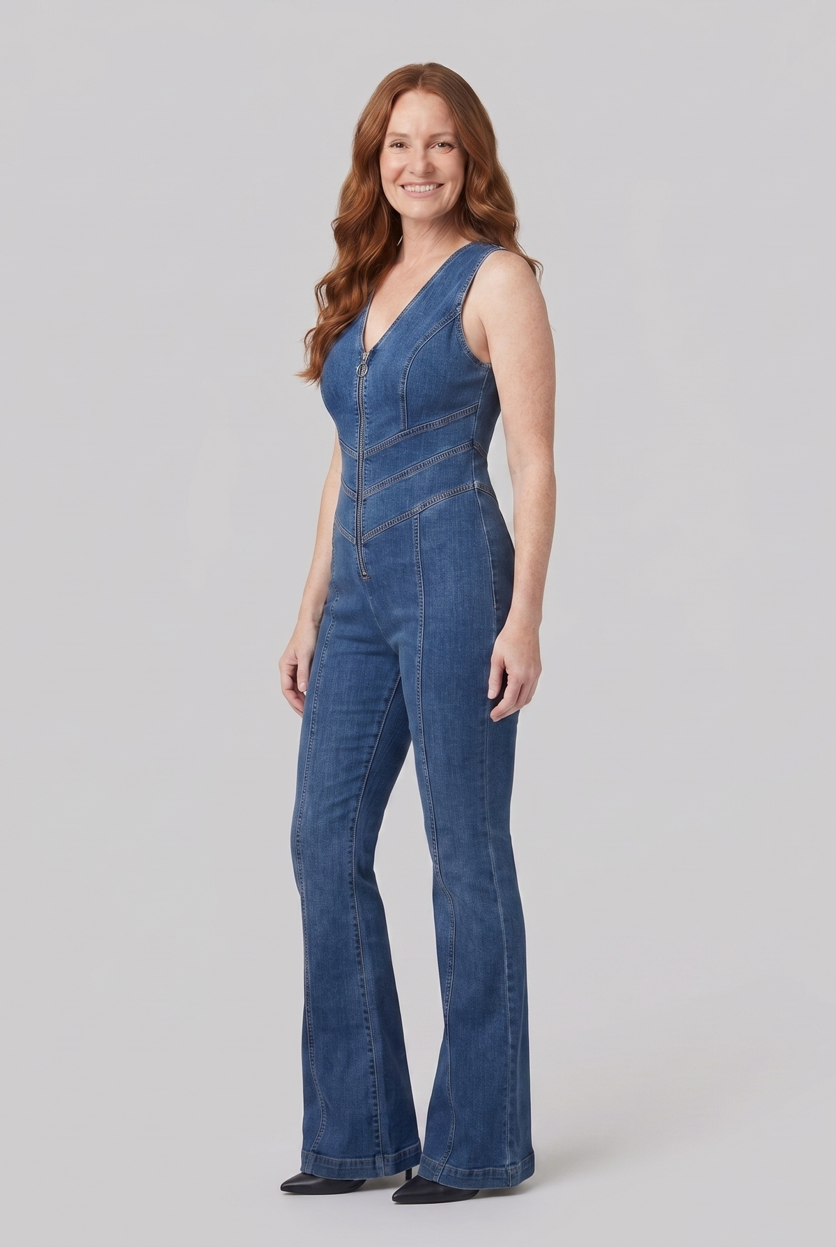 Dara Denim Jumpsuit — side