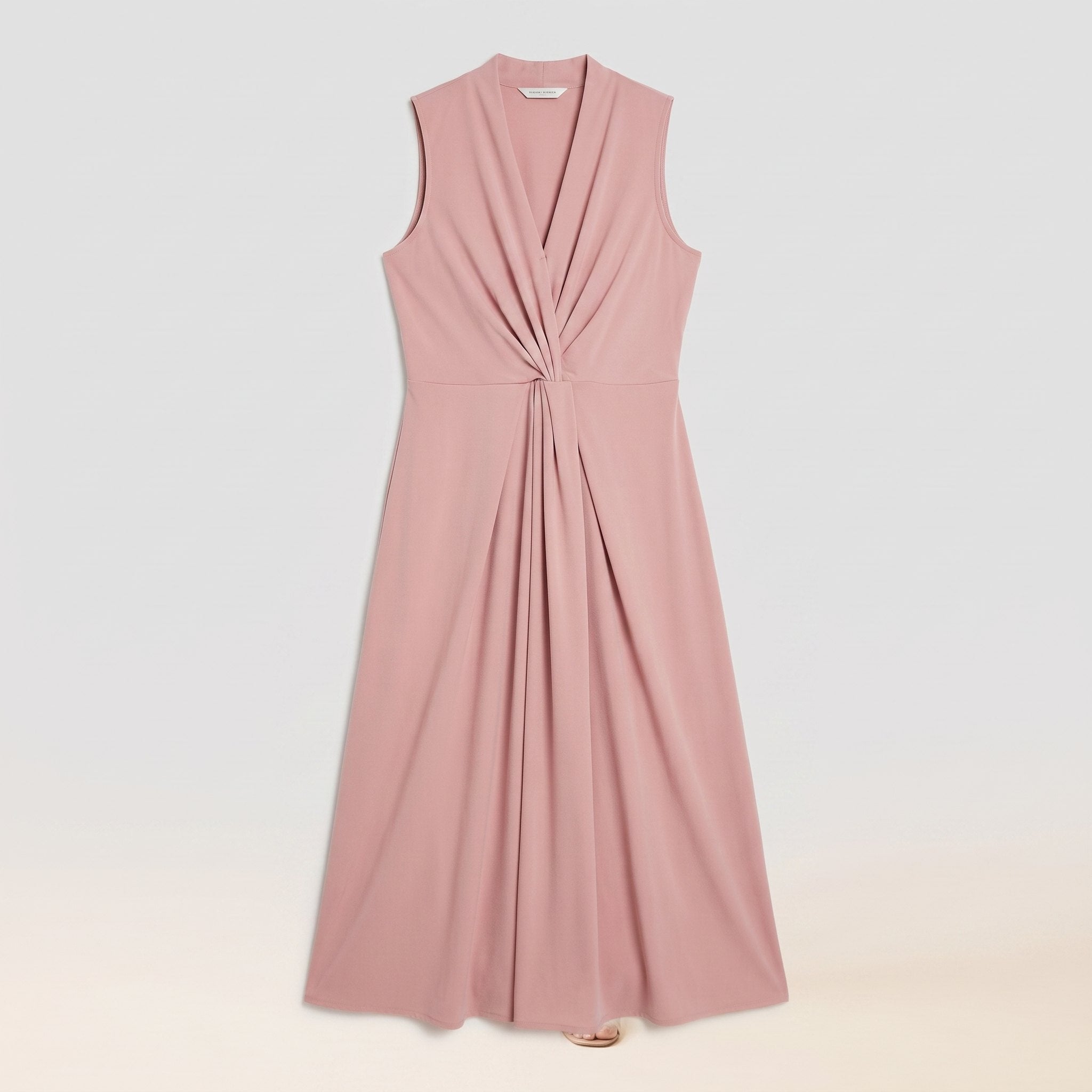 Dara draped twist-front midi dress product flat-lay