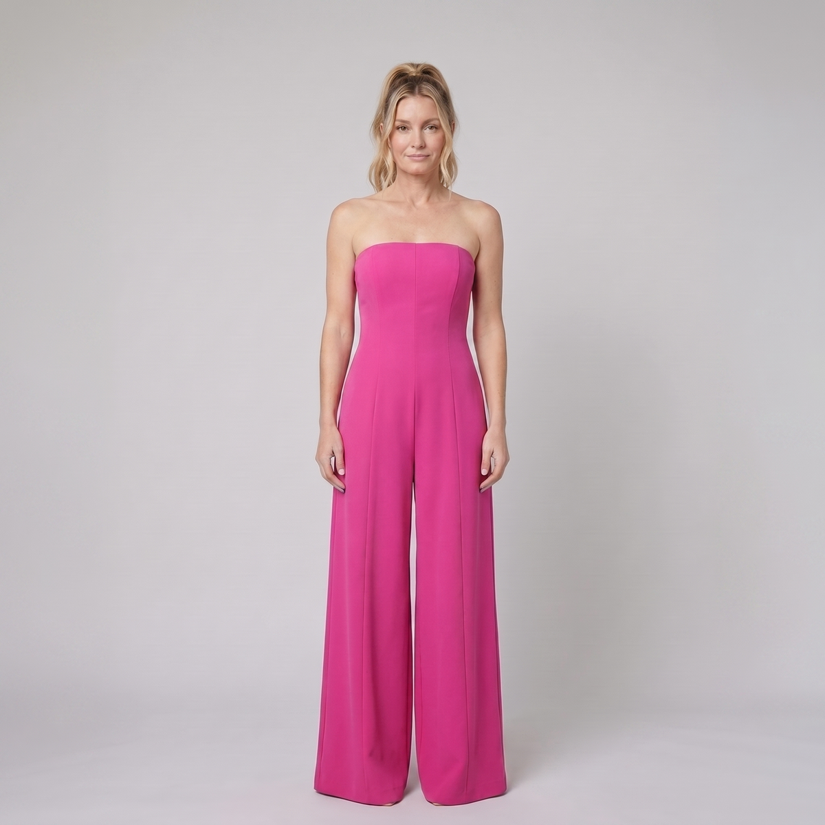 Riviera Jumpsuit — Pink front