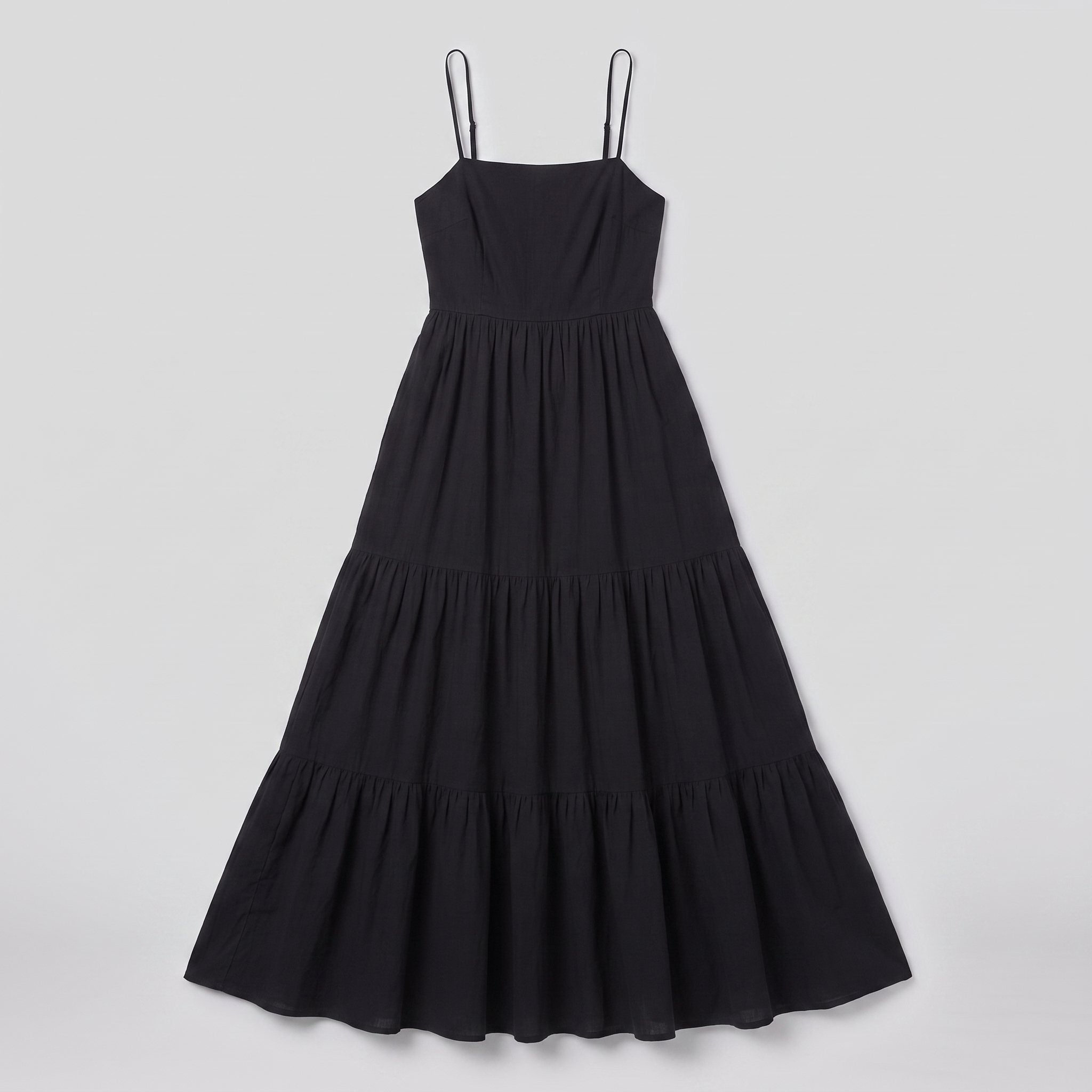 Sola tiered maxi dress flat lay detail