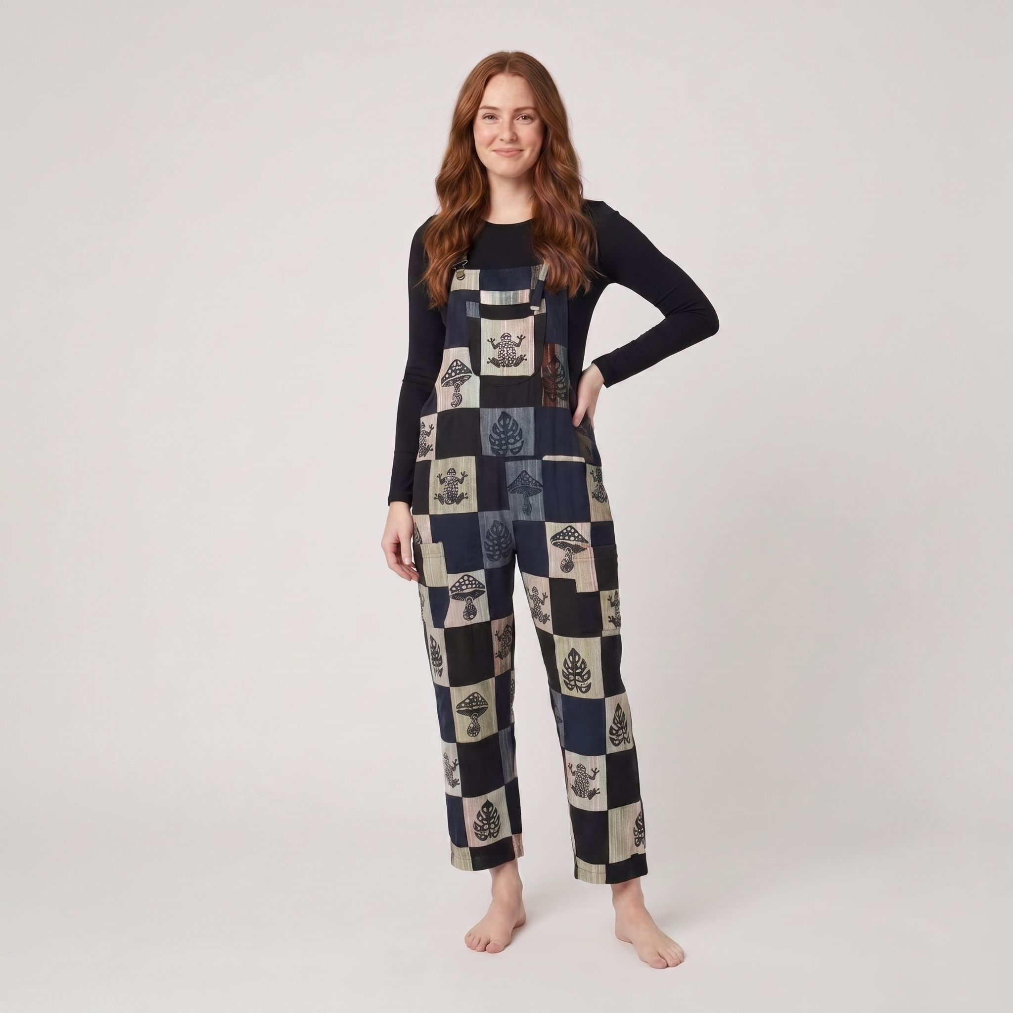 Wrenwood Denim Overalls — front