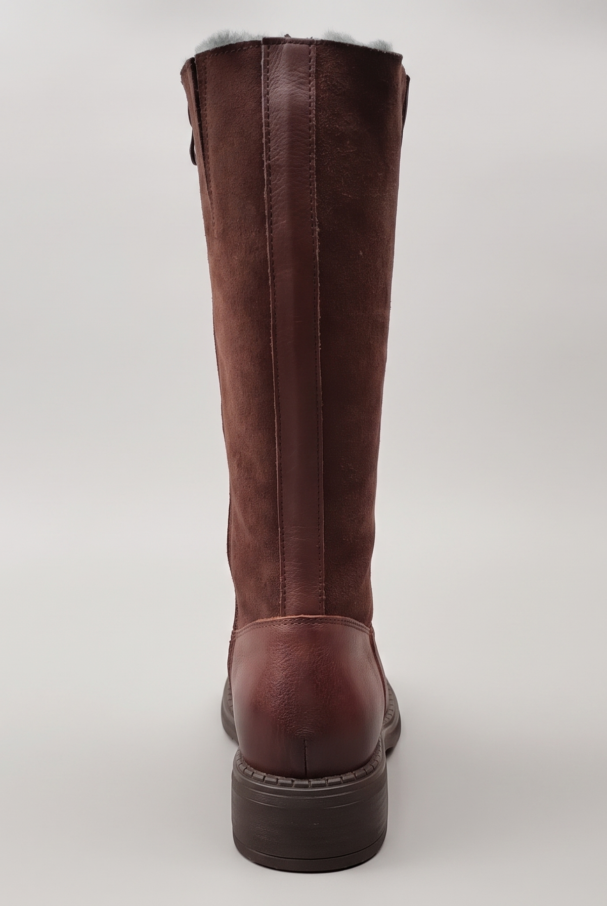 Knee-high riding boots with a wool-blend lining, view 4