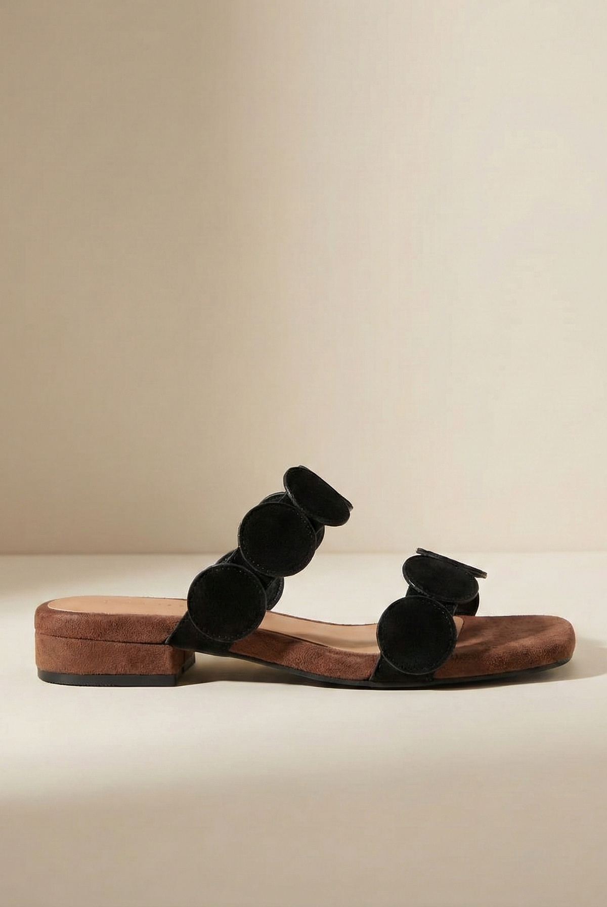 Croc-embossed mule with a suede-touch finish, view 10