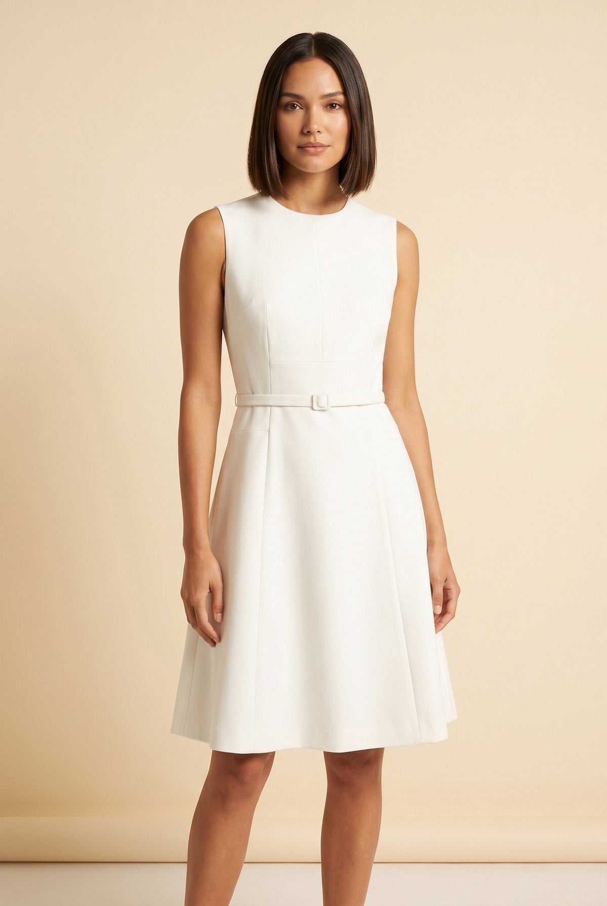 Celine Mini Dress | Belted, Sleeveless, Summer Style 0