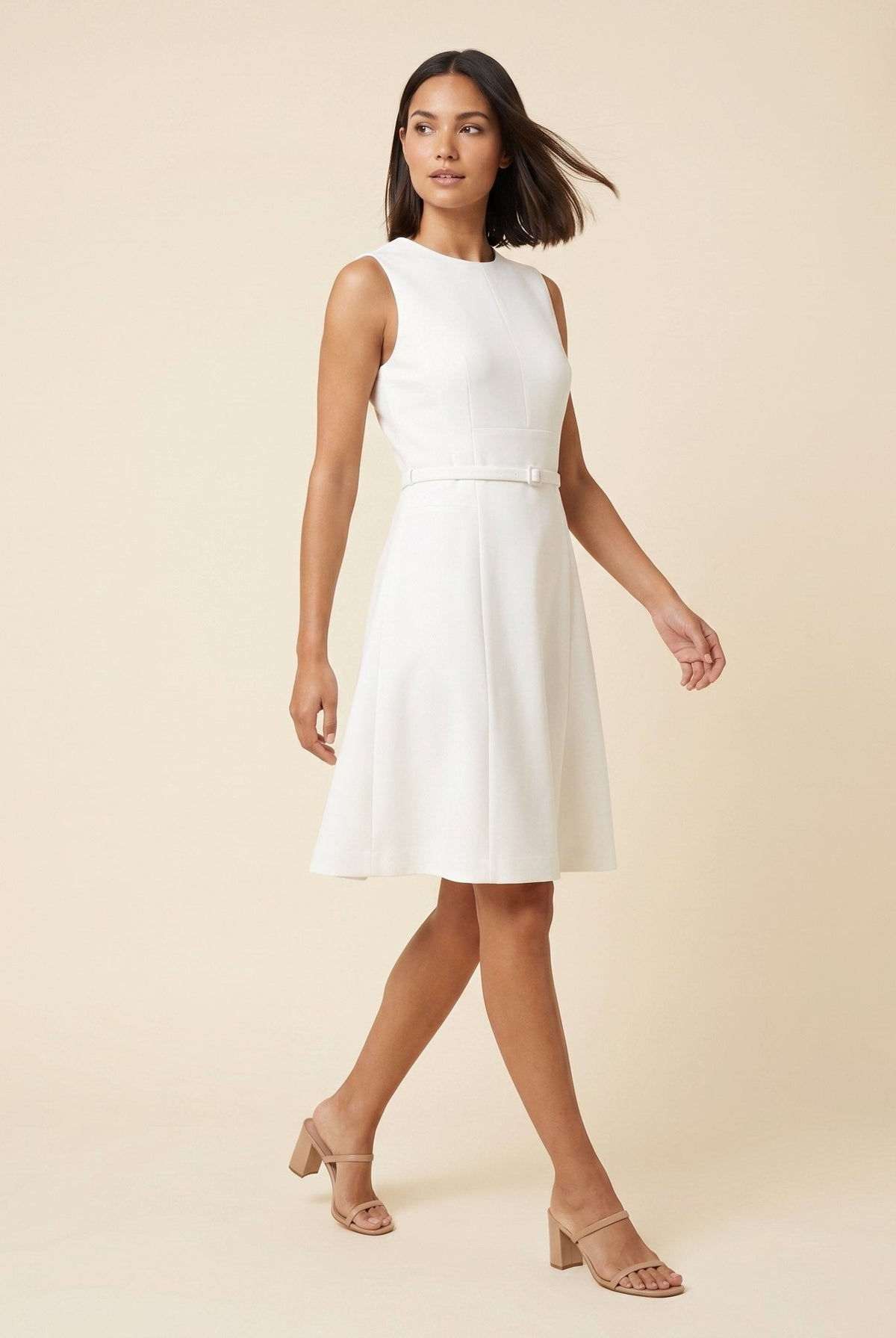 Celine Mini Dress | Belted, Sleeveless, Summer Style 1