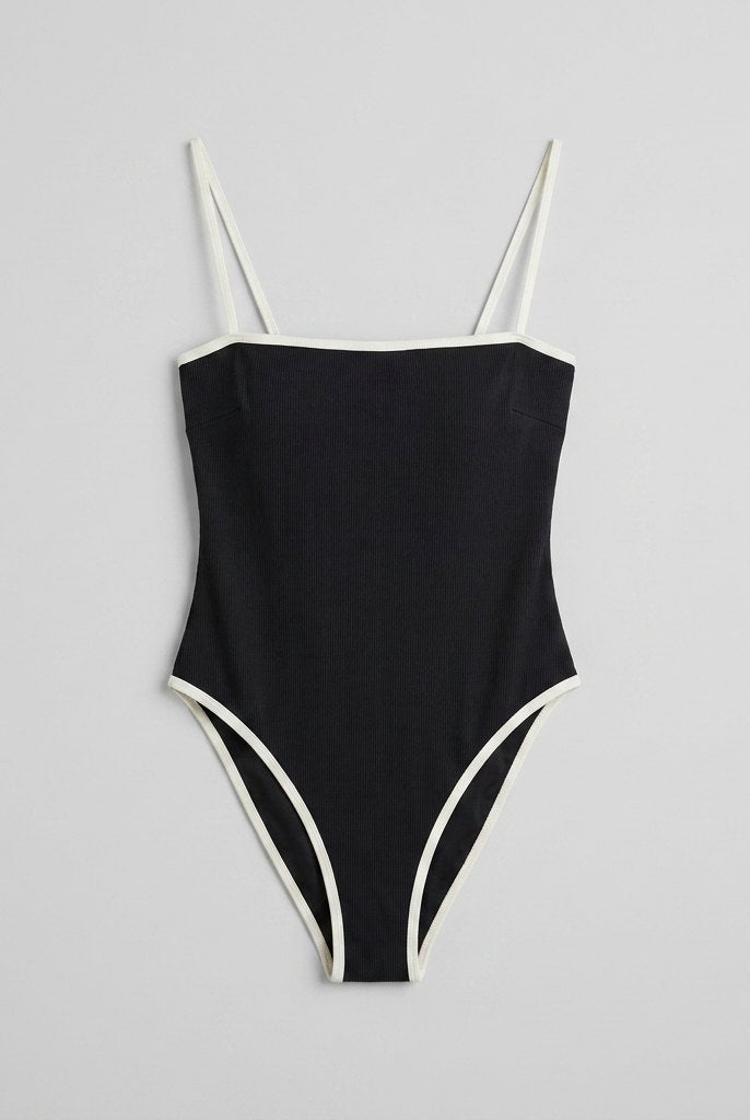Full coverage one-piece swimming costume, view 2