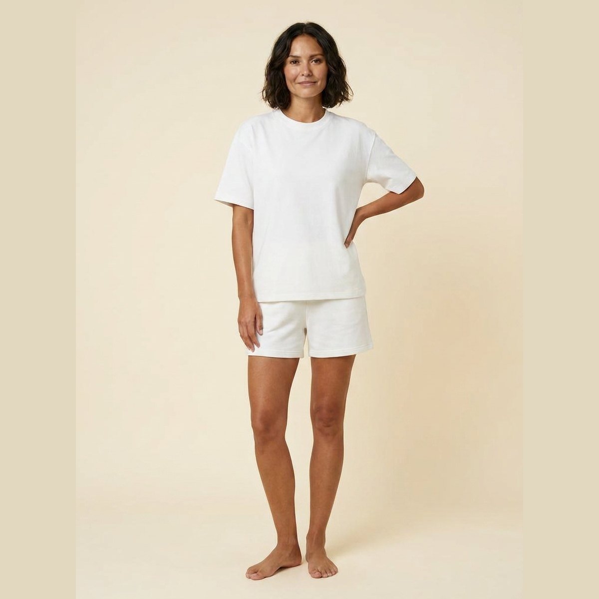 Oversized t-shirt with relaxed shoulder drop, view 4