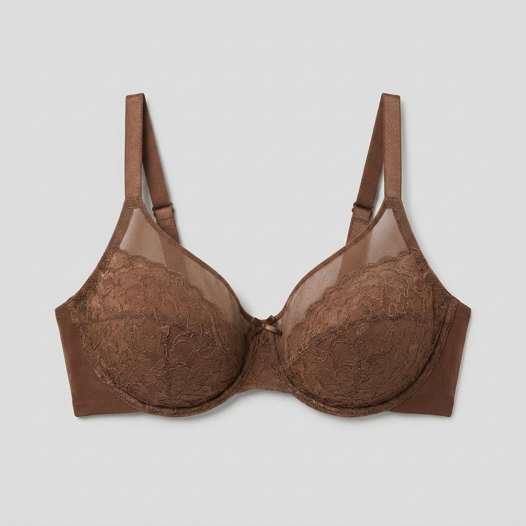 Lace minimiser bra with full coverage cups, view 2