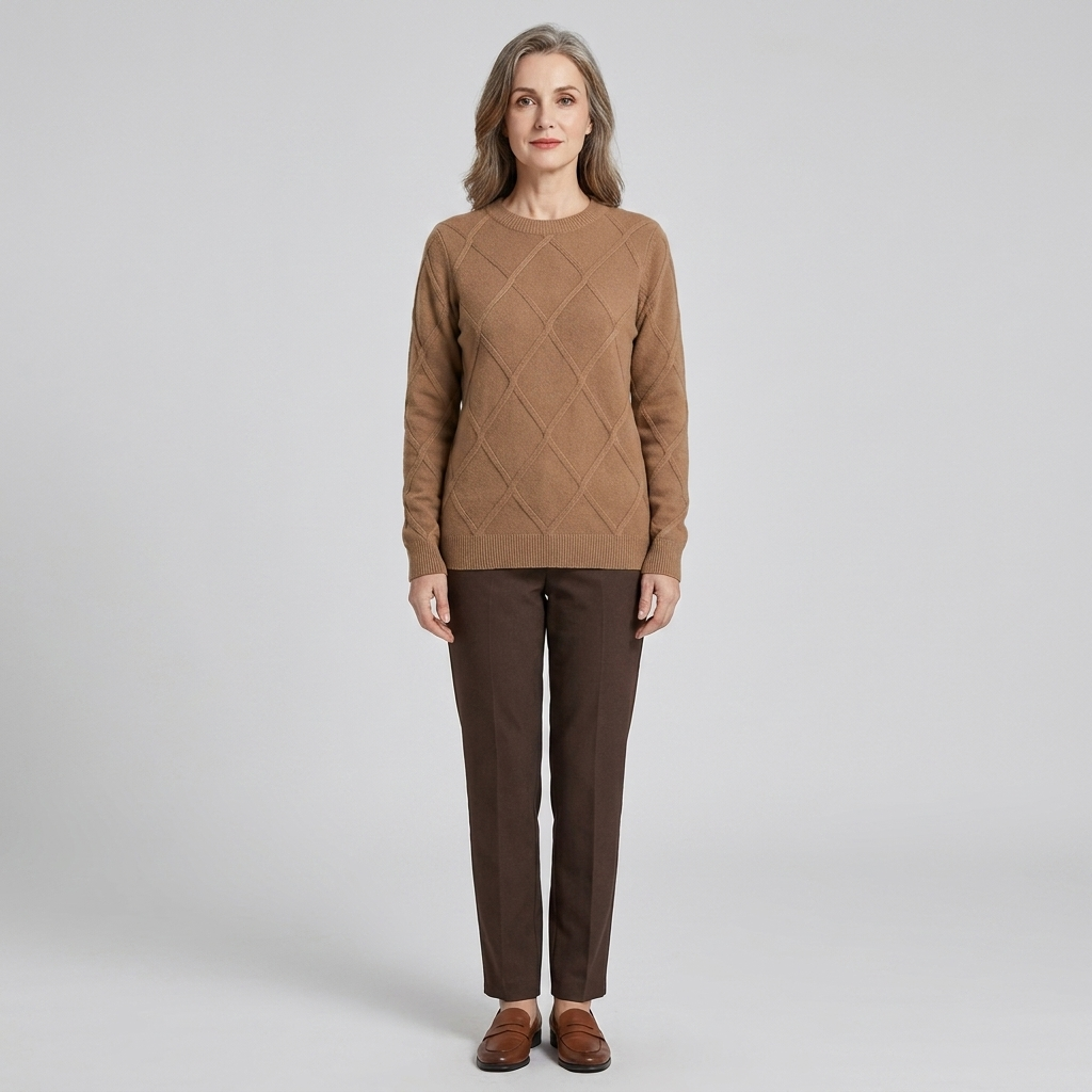 Soft cashmere-blend knit jumper, view 11