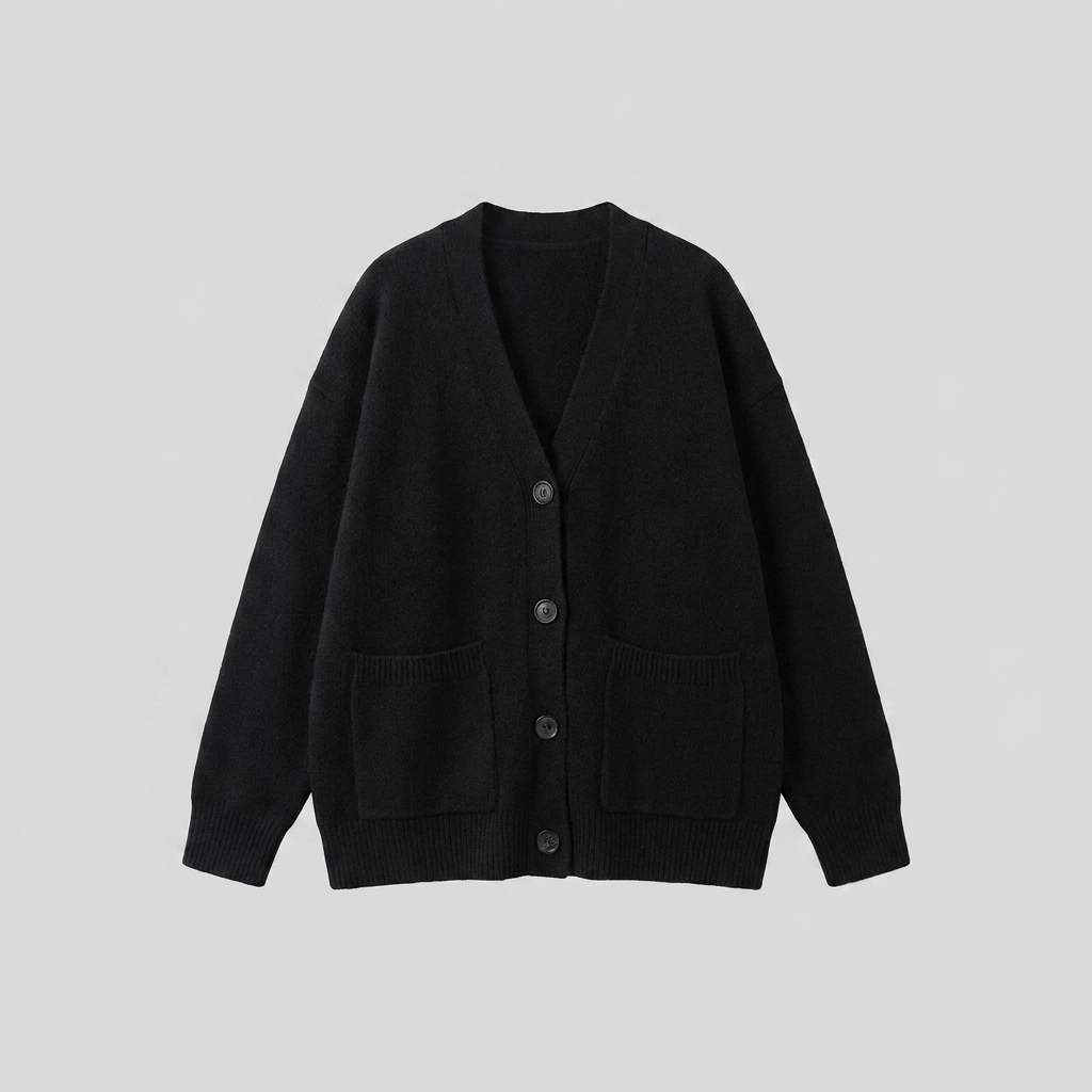 Knit cardigan with a V-neckline, view 5