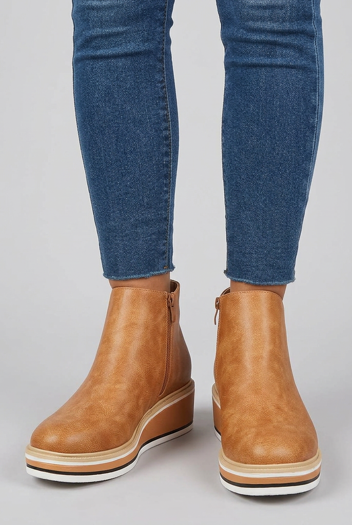 Women's boot in a clean understated silhouette, view 1