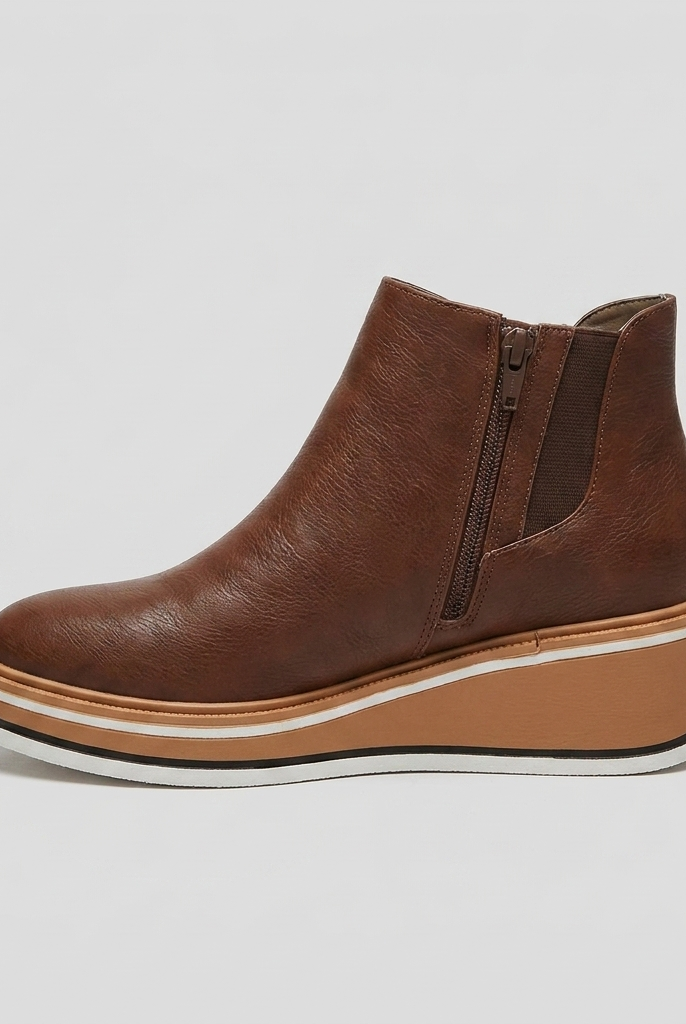 Women's boot, side profile showing the shape, view 3