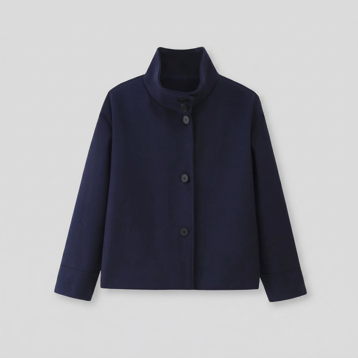 Wool blend jacket with an open front, view 7