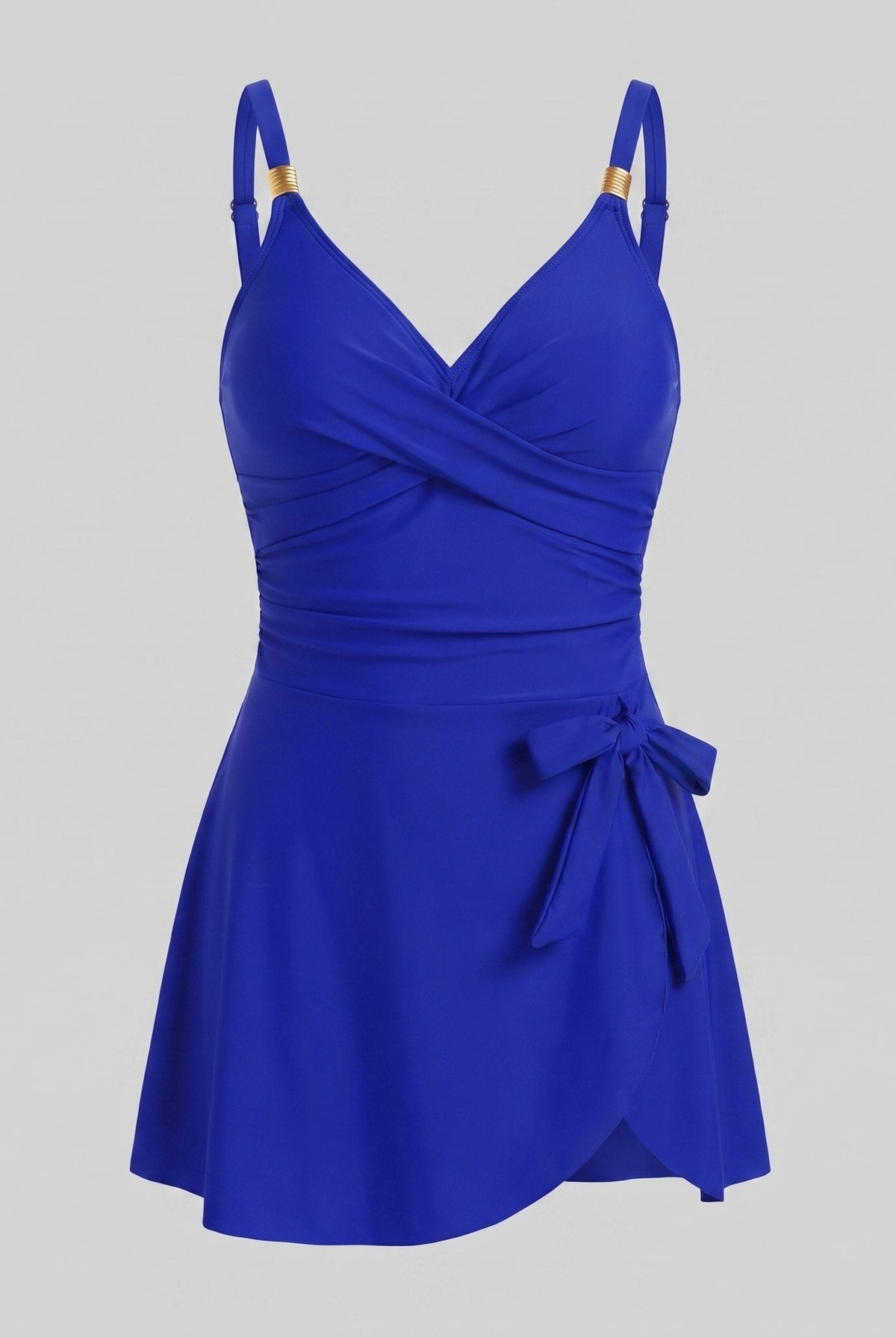 One-piece swimsuit with a tummy control panel, view 3